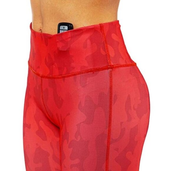 Camouflage Yoga Capri leggings capri V shaped back - Picture 3 of 5